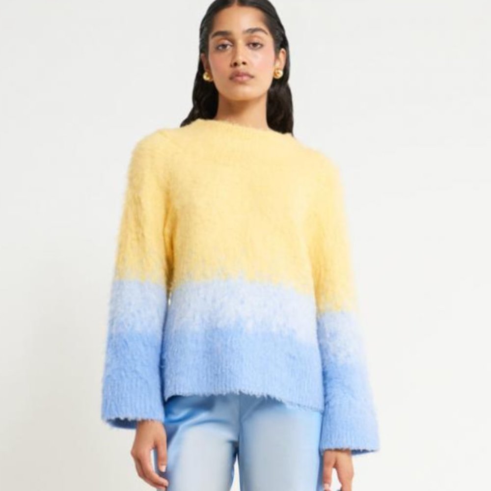 Cult Gaia Cyra Knit Sweater Prosecco Ombre (M) Worn Once